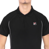 Imagen de FILA Match Polo de tenis para hombre - Negro/Blanco