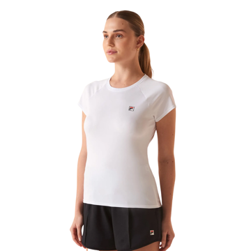 Imagen de FILA Basic Remera manga corta de tenis para mujer - Blanco